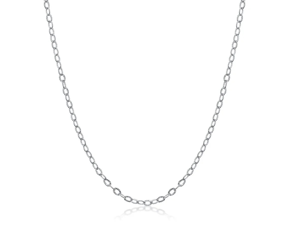 CHAINE EN ACIER À MAILLE ROLO TAILLÉE DIAMANT - IG LC1/18 - VELORIA