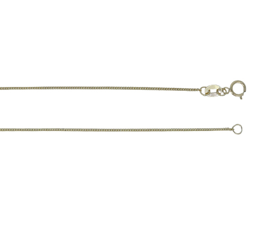 CHAINE À MAILLE GOURMETTE EN OR JAUNE - MB CURB035Y16 - BIJOUX D'IMPORTATION