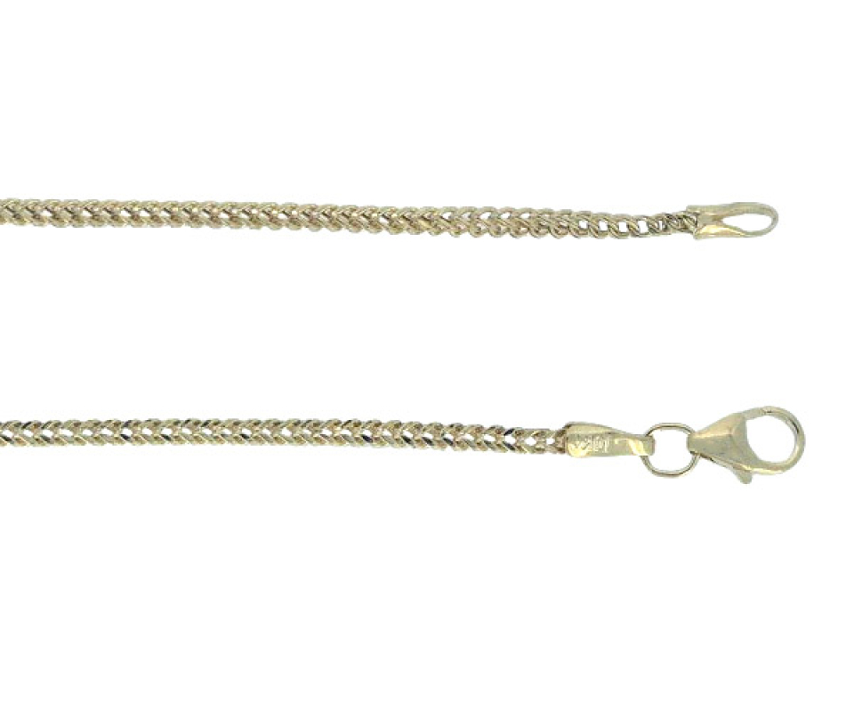 CHAINE EN OR JAUNE À MAILLE MINI FRANCO - S MINIFRA1.6/20 - BIJOUX D'IMPORTATION