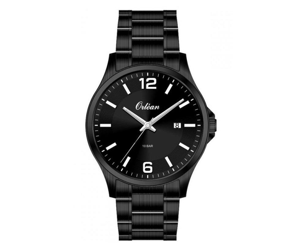 MONTRE ORLEAN EN ACIER/PVD NOIR - BA ME3666 - ORLEAN