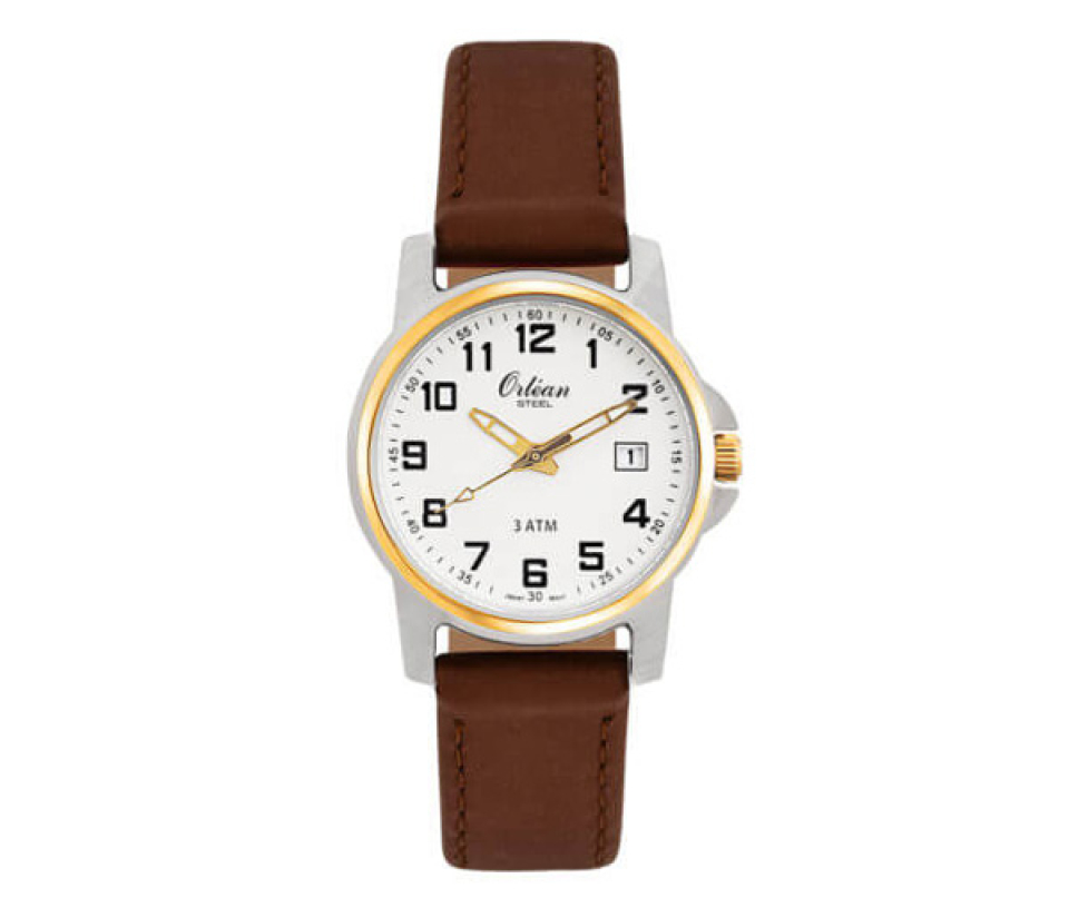 MONTRE ORLEAN EN ACIER 2 TONS - BA ME3185/NR - ORLEAN