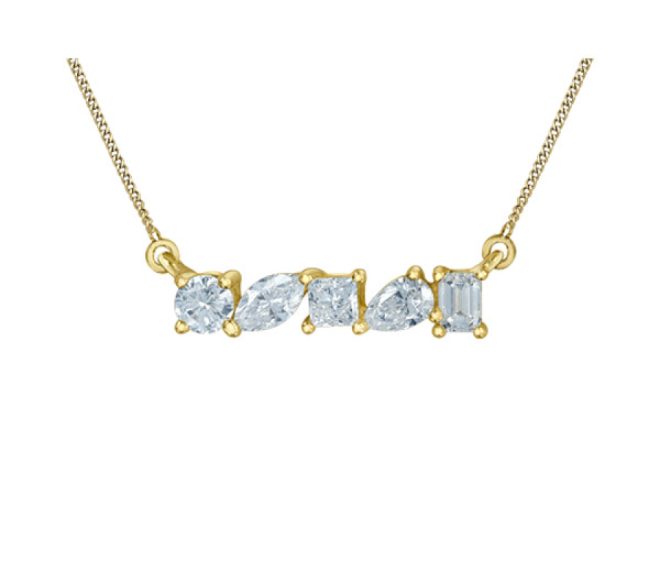 COLLIER EN OR JAUNE SERTI DE DIAMANTS DE LABORATOIRE - CR 70029 - BIJOUX CANADIEN