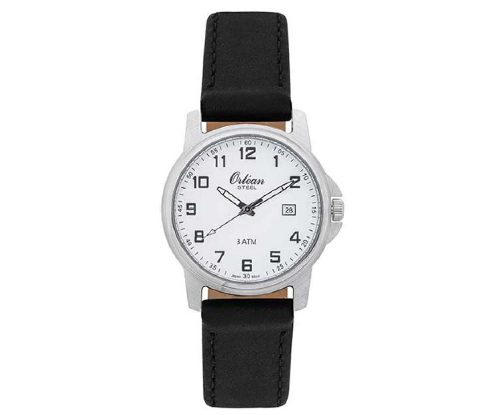 MONTRE POUR HOMME ORLEAN EN ACIER - BA ME3171/NR - ORLEAN
