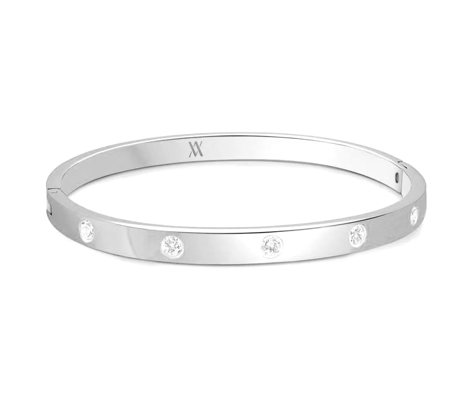 BRACELET BANGLE AVEC CUBIQUES 