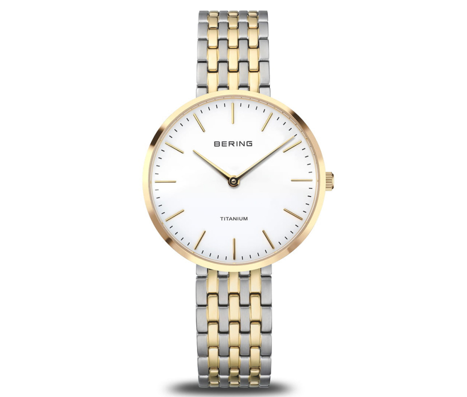 MONTRE BERING POUR DAME EN TITANE/PVD OR - MI 19334/010 - BERING