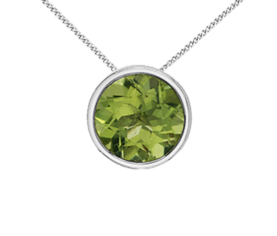 PENDENTIF EN OR JAUNE OU BLANC SERTIES DE PIERRES DE NAISSANCES DIVERSES - CR DX960WPER - BIJOUX CANADIEN