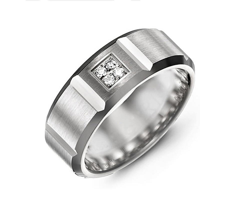 JONC EN OR SERTI DE DIAMANTS CONFORT FIT