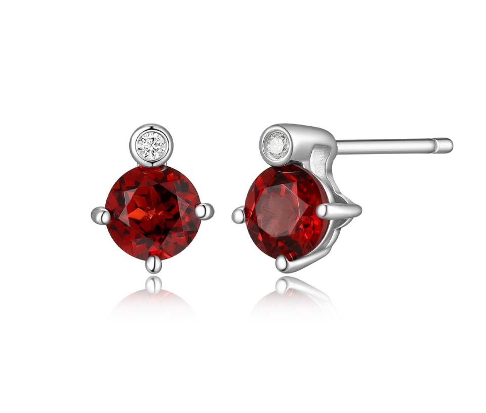BOUCLES AVEC PIERRES VARIEES VERITABLES ET DE DIAMANTS DE LABORATOIRE