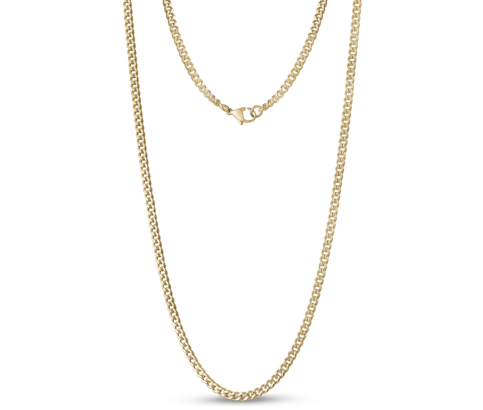 CHAINE EN ACIER À MAILLE GOURMETTE - AZ SSN112G - AREZZO