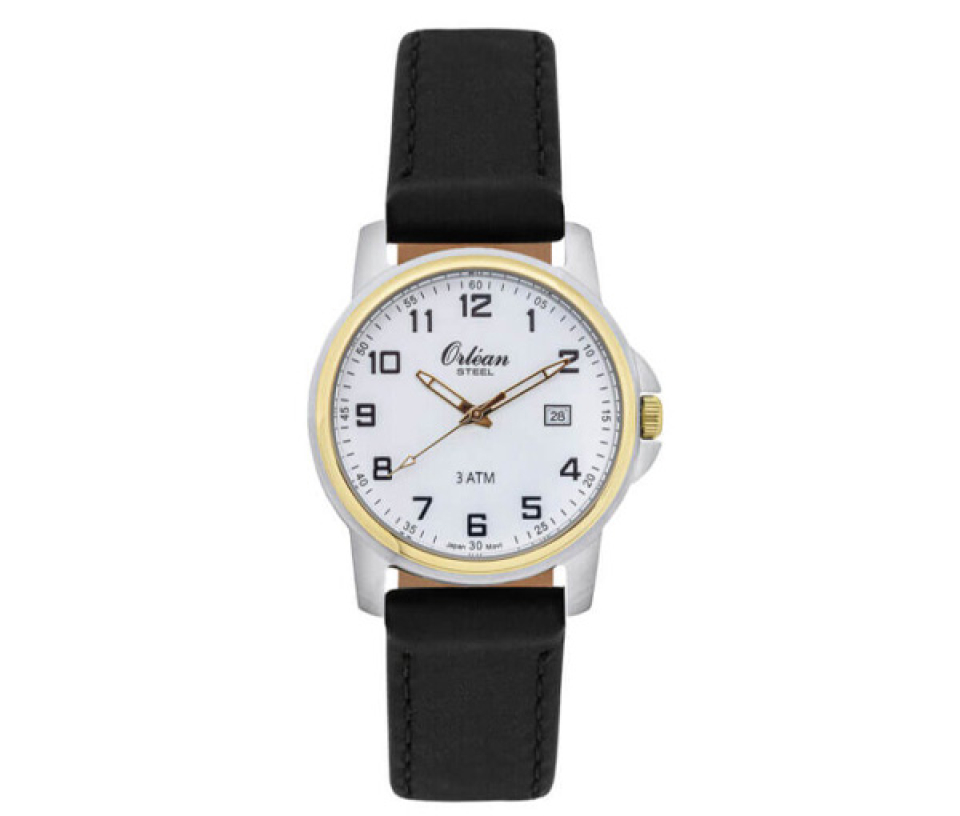 MONTRE POUR HOMME ORLEAN EN ACIER 2 TONS - BA ME3174/NR - ORLEAN