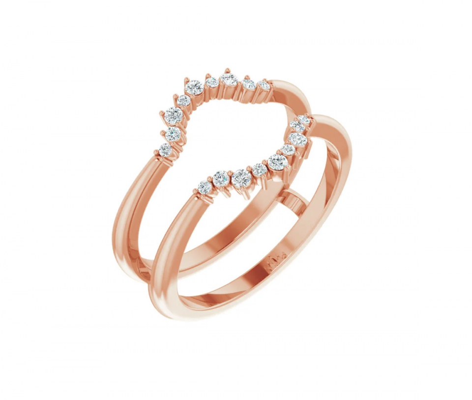 JACKET EN OR 14K SERTI DE DIAMANTS - ST 123757RJ5 - BIJOUX IMPORTATION