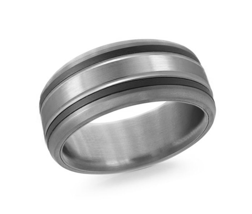 JONC EN TANTALE ET OR 14K - ML MRDTC18BW - MALO 