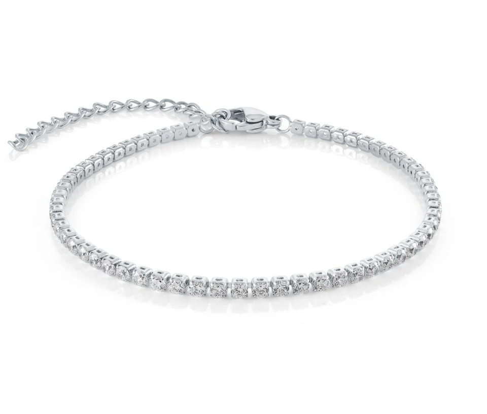 BRACELET TENNIS AVEC CUBIQUES 