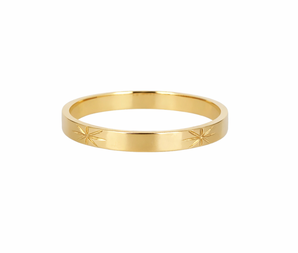 JONC POUR ENFANT EN OR JAUNE - SJ JBEBEY3E - CRÉATION B.SUISSE