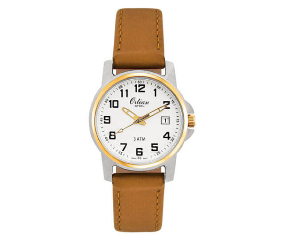 MONTRE ORLEAN EN ACIER 2 TONS - BA ME3185/TN - ORLEAN