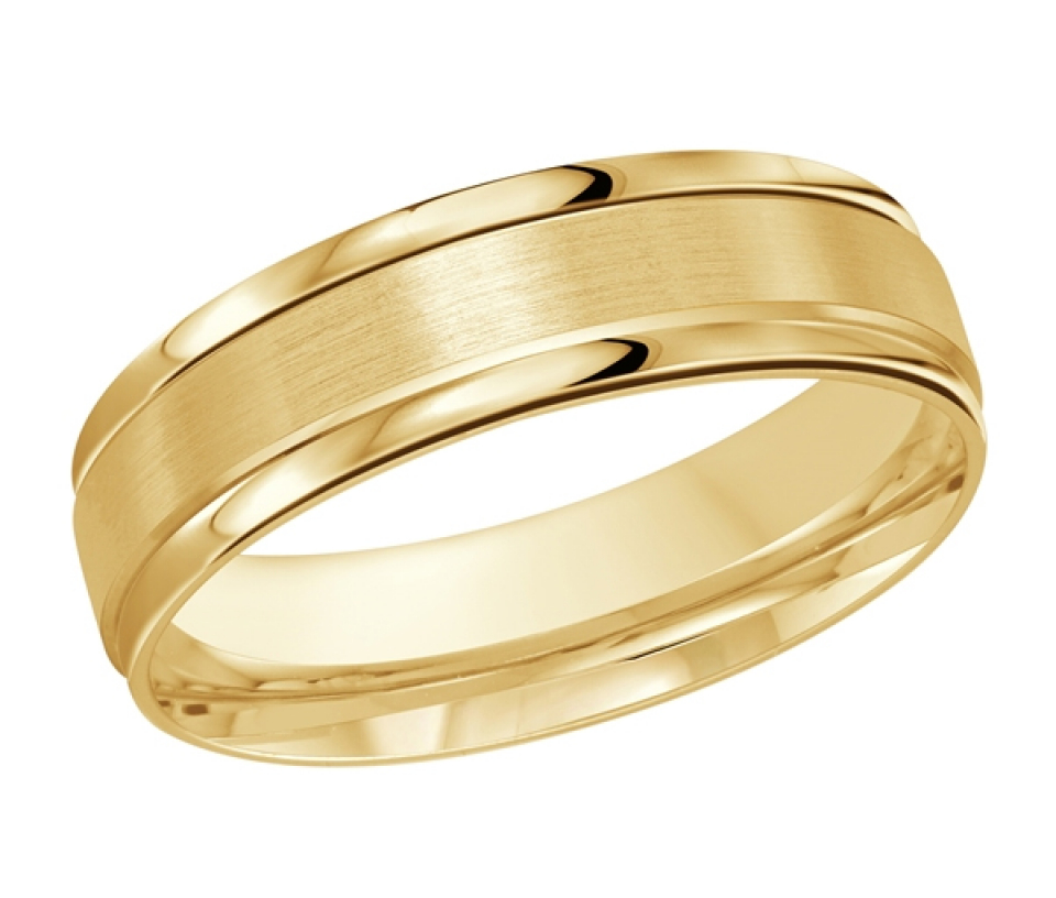 JONC EN OR 10K À REBORD BOMBÉ - ML FT031/6Y1 - MALO 